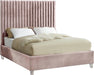 Candace Pink Velvet Queen Bed image