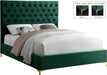 Cruz Green Velvet King Bed image