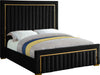 Dolce Black Velvet King Bed (3 Boxes) image