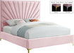 Eclipse Pink Velvet Queen Bed image