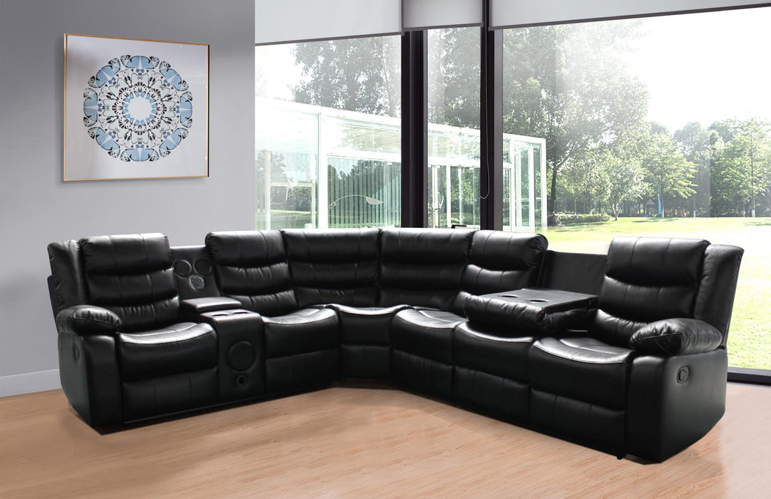 3pc Speaker Reclining Sectional